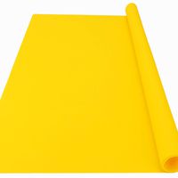 27.5 x 19.6 inches Silicone Mats, Gartful Oversize Resin Jewelry Casting Molds Mat Tumbler Sheets Nonslip Nonstick Multipurpose Placemat Waterproof Table Mat for Craft, Liquid, Resin, Yellow