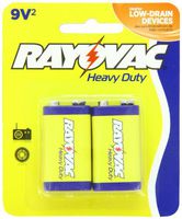 Rayovac Heavy Duty 9V Batteries, D1604-2D