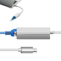 Type-c USB 3.0 Portable Gigabit Ethernet Adapter with Ethernet Port for MacBook (Type-c Series), Network Type C Connecter  to RJ45 Gigabit Ethernet LAN Network Adapter