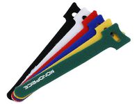 Monoprice Hook & Loop Fastening Cable Ties 6inch, 120pcs/Pack - 6 Colors