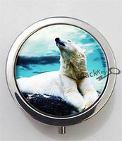 BlackKey Polar Bear 3-Compartment Decorative Pocket Gift Box Case Organizer for Pill, Color 1 -2267