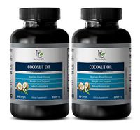Natural Detox - Coconut Oil - Coconut Oil softgels - 2 Bottles 120 Softgels