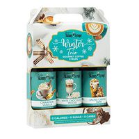 Jordan's Skinny Syrups Sugar Free Winter Syrup Trio - Cinnamon Vanilla, White Chocolate Mocha, Salted Caramel Swirl - Gluten Free, Kosher, Keto Friendly, Made In The USA