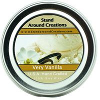 Premium 100% All Natural Soy Wax Aromatherapy Candle - 2 oz Tin Very Vanilla: Intense vanilla aroma, subtle touch of cream, and exceptional performance.