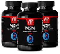 Sulfur Products - MSM - MSM Tablets Sulfur - 3 Bottle 180 Tablets
