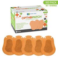 Optho-Patch Kids Eye Patches - Beige 90 + 10 Bonus Latex Free Hypoallergenic Cotton Adhesive Bandages for Amblyopia and Cross Eye by Defined Vision