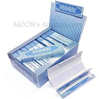 Moon Blue Cigarette Tobacco Rolling Papers King Size 108 * 45mm W Tips 768 Leaves