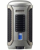 Apex Single Torch Jet Flame Cigar Lighter in an Attractive Gift Box Warranty Charcoal