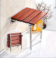 YUD-YJ Bath Chair The Elderly Wall-Mounted Shower Chair Disability Aluminum Bath Chair Pregnant Woman Shower Chair Foldable Bathroom Solid Wood Bath Stool