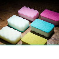 jii2030shann Dense wave sponge scouring pad clean the kitchen washing dishes clean sponge scouring sponge washing dishes washing dishes sponge scouring sponge