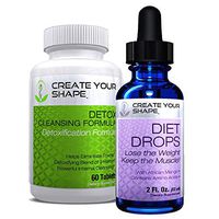 Create Your Shape Detox Cleanse Weight Loss & Keto Diet Drops - Best Seller – Rapid Weight Loss – Flush Toxins - Appetite Suppressant - African Mango – Fat Burner – Increased Energy