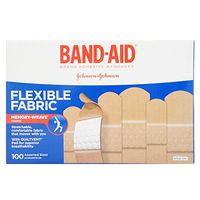BAND-AID Flexible Fabric Adhesive Bandages Assorted 100 ea (Pack of 6)