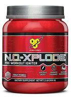 BSN N.O.-XPLODE Pre-Workout Igniter Dietary Supplement, Fruit Punch - 1.1lbs, 27 Servings