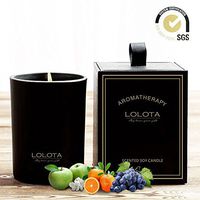 LALATA Elegant Pink Champagne Scented Candle Gift Soy Wax Aromatherapy Set of Fragrance Soy Candle 9.5 OZ-270g 55 Hours Burn Fine Home Fragrance Gifts Candle for Stress Relief and Relaxation
