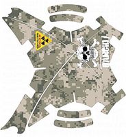 Radiation Decal Skin wrap Sticker Compatible with DJI Phantom 3, Quadcopter Accessory