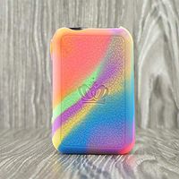 CEOKS for Uwell Crown 4 IV 200W Silicone Case, Anti-Slip Protective Silicone Case Skin Rubber Cover for Uwell Crown 4 IV 200W Mod Box Rubber case wrap Shield (Rainbow)