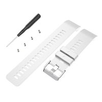 AUTRUN Band for Garmin Forerunner 35 Watch, Silicone Wristband Replacement Watch Band Strap for Garmin Forerunner 35 (White)