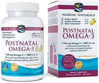 Nordic Naturals Postnatal Omega-3 - Formulated Specifically for New Moms to Support Optimal Wellness After Birth, Lemon, 60 Soft Gels