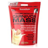 MuscleMeds Carnivor Mass Anabolic Beef Protein Gainer, Vanilla Caramel, 10.5 Pounds