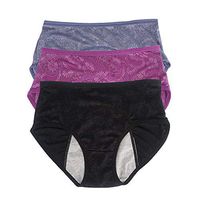 Youc-US Women Menstrual Period Panties Menstrual Underwear Jacquard Easy Clean Panties US Size XXS-4XL/11