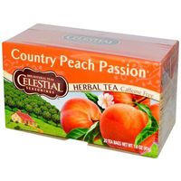 Celestial Seasonings Herbal Tea Caffeine Free Country Peach Passion - 20 Tea Bags - Case of 6 - HSG-630194