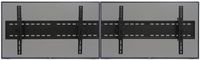 Displays2go, Dual Flat Screen Wall Mounted Bracket, Steel Construction - Black Finish (MNBD3060S2)