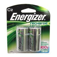 Energizer C Size Nickel Metal Hydride Rechargeable Battery - Nickel-Metal Hydride (NiMH) - 2500mAh - 1.2V DC