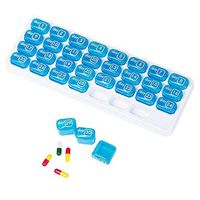 Monthly Pill Organizer - 31 Day Pill Organizer with Large Removable Medication Pods, Portable Pill Case Box and Holder for Daily Medicine and Vitamins, Great for Travel