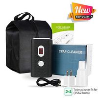 CPAP Cleaner and Sanitizer IXAER Professional CPAP Cleaning Machine Bundle CPAP Air Tubes Clean Disinfector- CPAP Equipment Hose and Mask Cleaner Includes Sanitizing Bag (Black)
