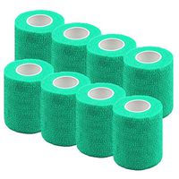 LONG7INES Pack of 8 Non-Woven Self Adhesive Wrap Bandages, Strong Elastic Self Adherent Cohesive Tape Bandages Rolls