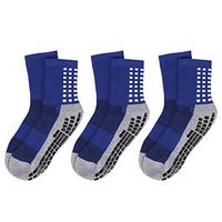 Toosell Non Skid Socks Anti-Slip Rubber Grip-Indoor Yoga Hospital Sports Athletic Socks Floor Slippers for Men, Women and Adults (Light blue)