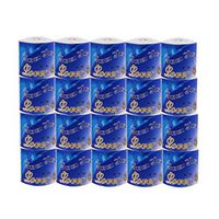 20 Pack x Toilet Tissue Bulk Large Pack Quality White Ultra Soft Toilet Paper, 3-Ply Toilet Paper Ultra Strong and Soft,for Restaurant, Office, Home (Blue 20x Paper)