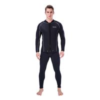 Iusun Men 's Wetsuit 3MM Long Sleeve Bodysuit Full Body Splice Swimwear Super Stretch UV Protection Perfect for Swimming/Scuba Diving/Snorkeling/Surfing