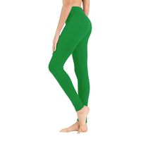 SYRINX High Waisted Leggings for Women - Soft Athletic Tummy Control Pants for Running Cycling Yoga Workout - Reg & Plus Size (Kelly Green, Large - X-Large)