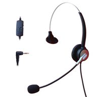 Comdio 2.5mm Call Center Headset Headphone with Mic + Volume Mute Controls for Polycom IP320 IP321 IP330 IP331 SoundPoint Pro SE-220 Zultys Technologies: ZIP 4x4 ZIP 4x5 Telephone IP Phones (H303VP2)
