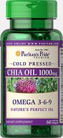 Puritan's Pride Omega 3-6-9 Chia Seed Oil 1000 mg-60 Rapid Release Softgels