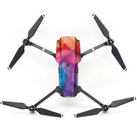 OK-STORE Exclusive Decoration Wrap Skin Decal Kit for Mavic Pro Quadcopter Drone Body Shell, DJI Mavic PRO Portable Collapsible Mini Racing Drone Water-resistant PVC Sticker (Colorful diamond-D3)