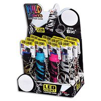 NOVELTY 1x Wild Lights Lighter Holder with LED - ONE Item with Random Design and Color