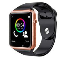 Smart Watch Sport Smart Wrist Watch Bluetooth Smartwatch with Sleep Monitoring Call Message Reminder Anti Lost Fitness Tracker (Rose Gold Frame Black Body)