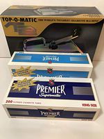 New Top-O-Matic T2 Cigarette Machine+ Free 2 Boxes Premier Cigarettes Tubes