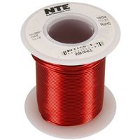 NTE Electronics WM18-0.5 Series WM Magnet Hook Up Wire, Solid, Type 18 Gauge, 0.5 lb. Spool, 100' Length