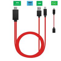 Micro USB to HDMI, MHL to HDMI, Micro USB to HDMI Converter for Android Smart Phones, Micro 5pin to 11pin Adapter, MHL Micro USB to HDMI Cable Adapter