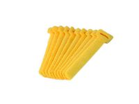 Monoprice Hook & Loop Fastening Cable Ties 6inch, 10pcs/Pack - Yellow
