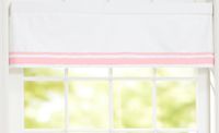 Just Born Window Valance, Pink/White