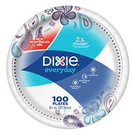 Dixie Everyday Paper Plates, 8.5 Inches (100 plates)
