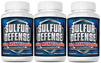 7 Lights Sulfur Defense, MSM Crystals, 99.9% Methylsulfonylmethane (3 Pack Special)