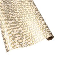 Caspari Coromandel 30 in. x 5 ft. Wrapping Paper in Pearl, 3 Rolls Included