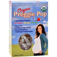 Three Lollies Organic Preggie Pop Drops - 12 Drops - Drug Free - All Natural Ingredients - The Natural Way to Ease Morning Sickness