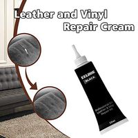 Evangelia.YM Leather and Vinyl Repair Kit Refurbishing Cream - Leather Cracks Burns Restoration Conditioner for Furniture, Couch, Car Seats, Sofa, Jacket, Purse, Belt, Shoes (Black)