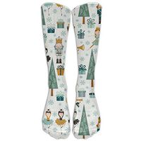 Nutcracker Cotton Smooth Compression Knee Socks White Golf Women Cartoon Knee-high Long Tube Crew Socks